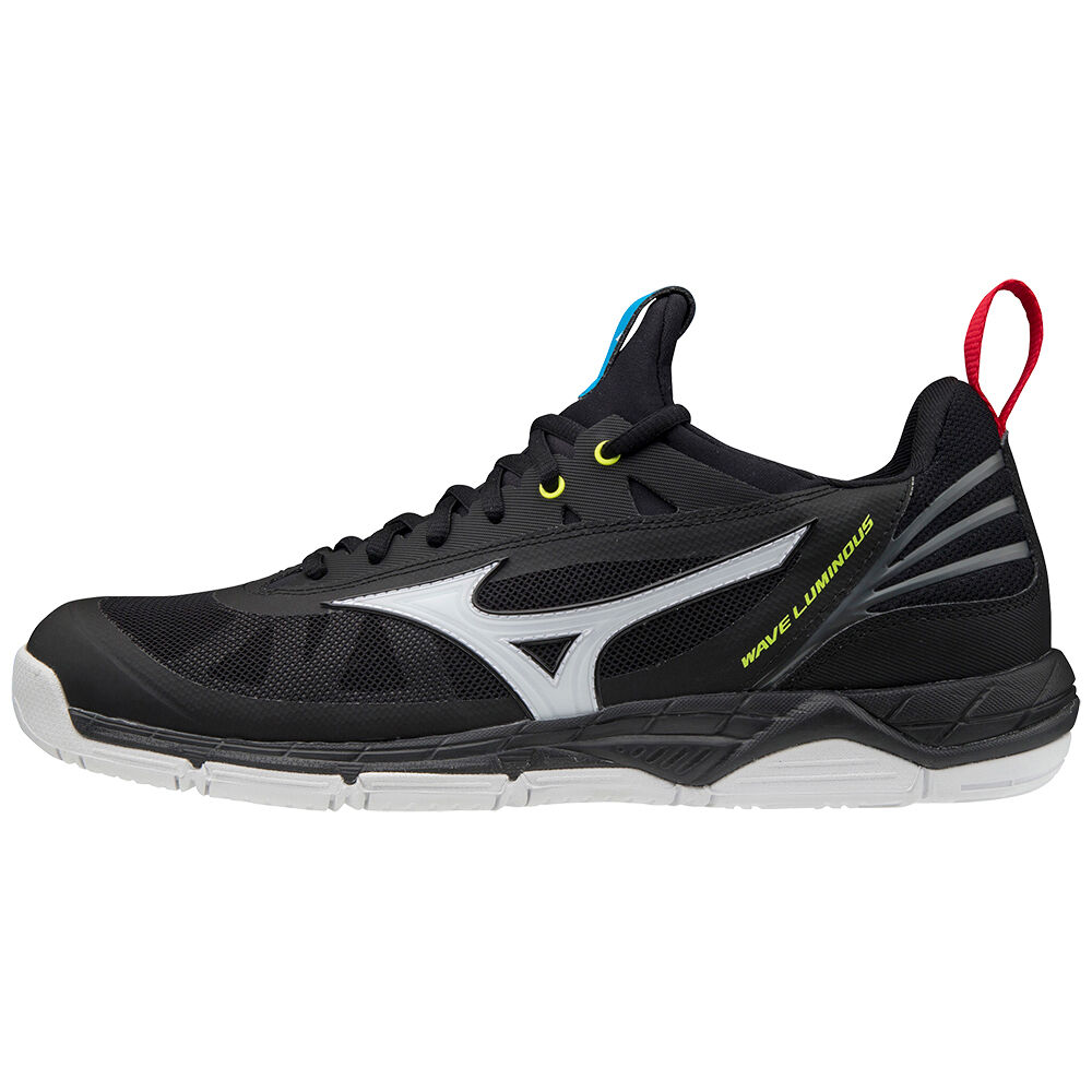 Mizuno Wave Luminous - Erkek Voleybol Ayakkabısı - Siyah/Beyaz/Sarı Türkiye (QXMPNH-486)